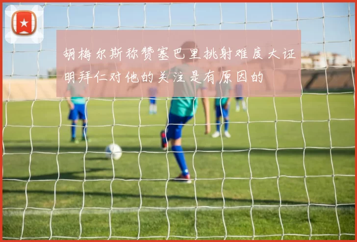 胡梅尔斯称赞塞巴里挑射难度大证明拜仁对他的关注是有原因的